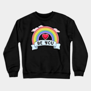 Pride Shirt Women Rainbow Graphic Tees Funny Be You Letter T Shirt LGBT Equality Crewneck Sweatshirt